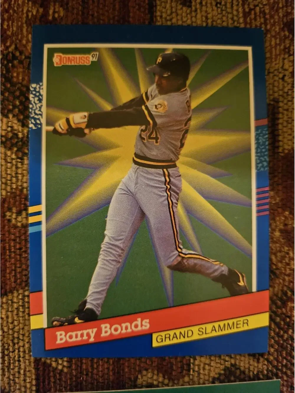 Barry Bonds - 1991 Donruss Grand Slammer insert #7 - Pittsburgh Pirates